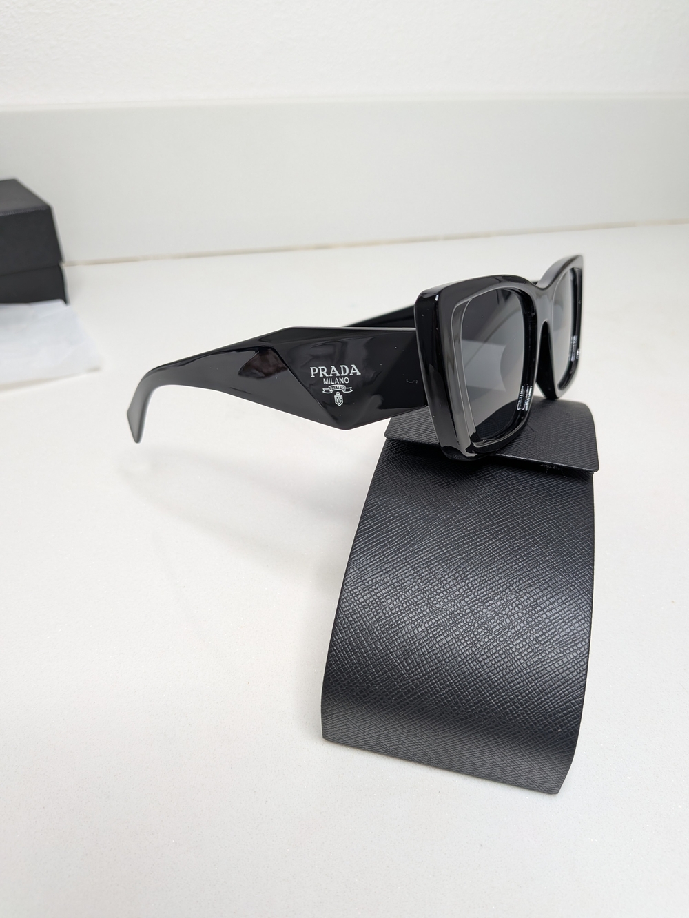 Prada Black Cat-Eye Sunglasses - Picture 5 of 11